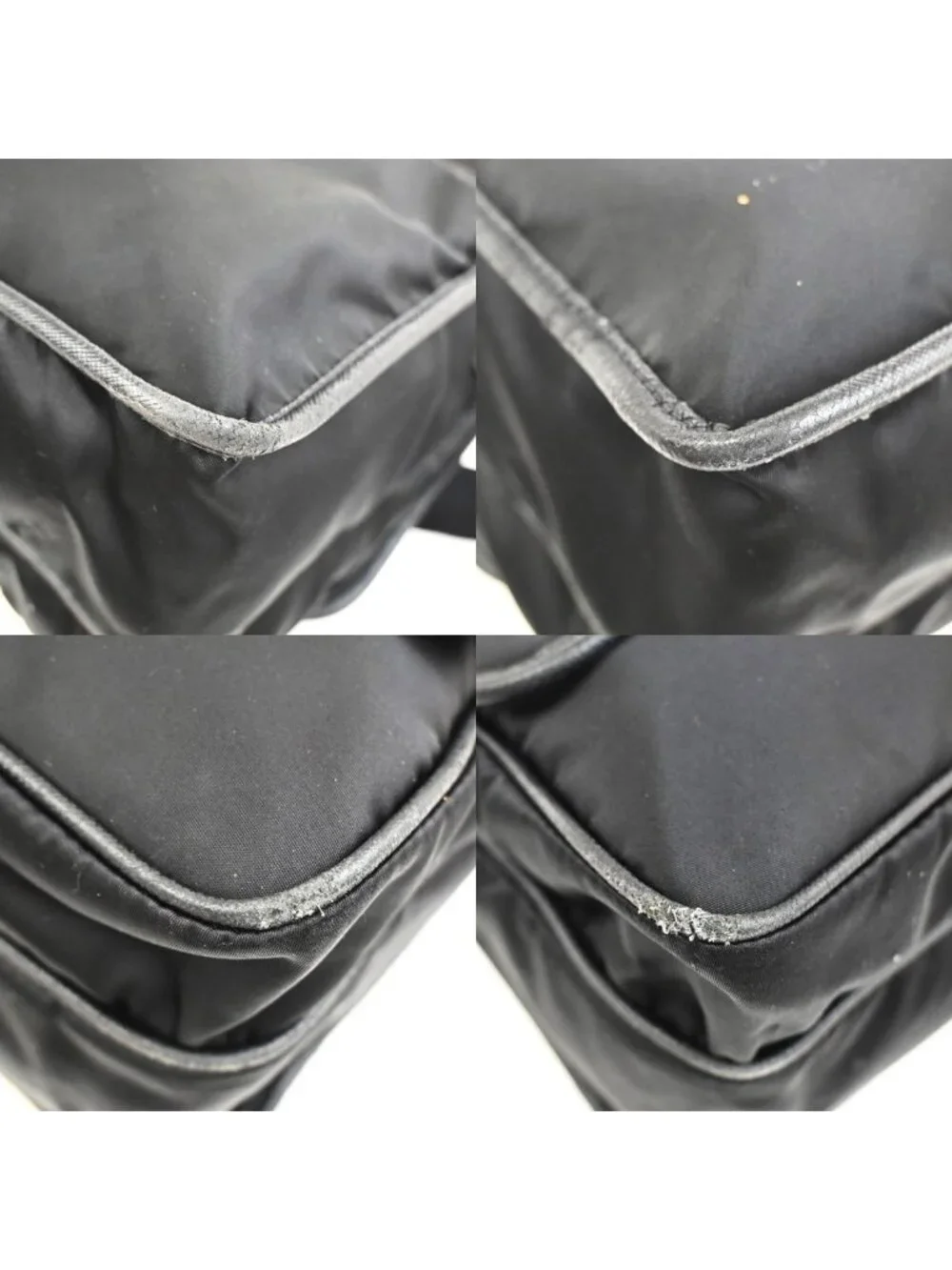 Prada Messenger Bag Black Nylon Saffiano